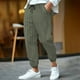 thumbnail image 1 of Pantalones largos para hombre, informales, a rayas, estampados, cintura elástica, cordón ajustable, bolsillo transpirable, pantalones tobilleros de poliéster para hombre., 1 of 3