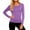 Purple_001, variant on Domuza Womens Under Scrubs Top Long Sleeve Crew Neck Solid Color T Shirts Fall Winter Thermal Comfort Soft Slim Fit Base Layer Pullover Wine S