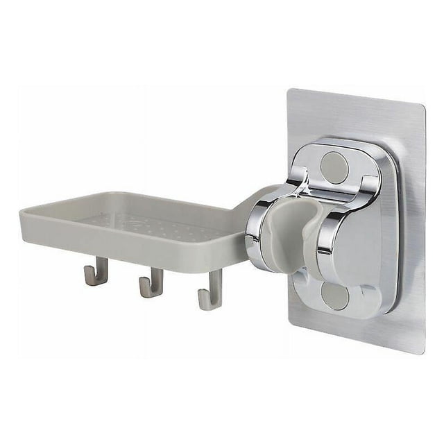 Soporte para ducha de mano, sin perforación, soporte para cabezal de ducha, adhesivo fuerte, soporte para ducha de mano, ángulo ajustable, multifuncional, 1 unidad Rojo Verde Cocina, Decoración y Otros
