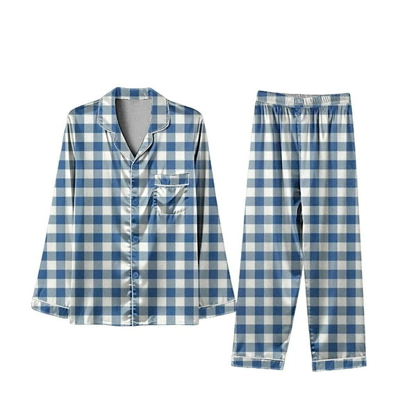 Family Christmas Pajamas Matching Sets Silk Casual Matching Set for Family