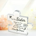 thumbnail image 3 of Anuirheih Daughter Gift from Mom Dad Acrylic Puzzle Plaque, Mothers Day Birthday Graduation Gifts for Daughter Desk Decorations Anniversary Wedding Card(4.1x4.1inch), 3 of 4