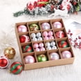 thumbnail image 4 of Lohuatrd 44 Pcs Christmas Balls Multicolor Snowflake Print Shiny Reusable Lightweight Festive Christmas Tree Ornaments Set Home Party New Year Gift Christmas Tree Hanging Pendant, 4 of 8