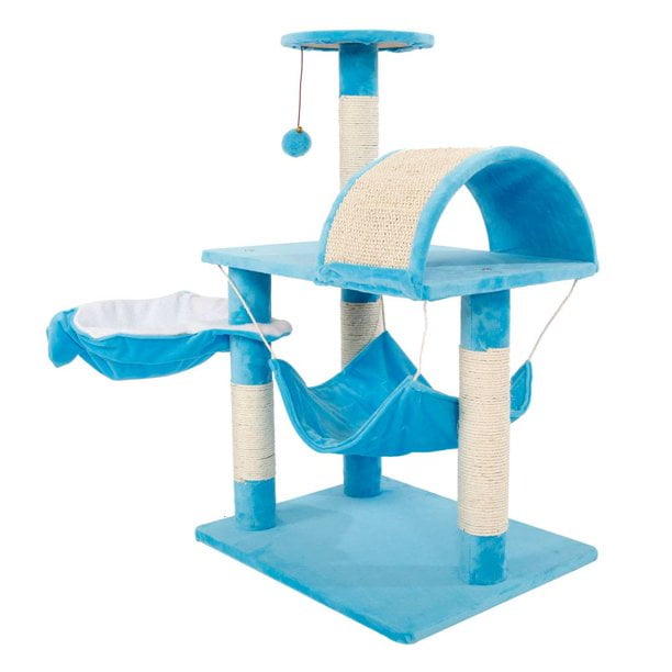 32 inches Cat Tree Cat Towers Cat Condo with Platform & Hammock