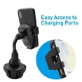 thumbnail image 5 of Macally Phone Gravity Holder With 9. 25" Tall Cupholder Mount For Car SUV Or Truck for Apple iPhone 14 13 X Pro Max mini SE 8 Plus, Samsung Galaxy Note S23 S22 Ultra Plus 5G, Tablets 10.5" MCUPGRAVITY, 5 of 8
