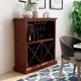 thumbnail image 2 of Bowery Hill Traditional Wine Rack in Dark Cherry, 2 of 4