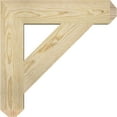 thumbnail image 3 of Ekena Millwork 4"W x 20"D x 20"H Traditional Craftsman Rough Sawn Bracket, Douglas Fir, 3 of 13