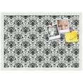 thumbnail image 2 of PinPix 26x18 Custom Cork Bulletin Board Grand Floral Motif Poster Board Has a Fabric Style Canvas Finish, Framed in Grand Floral Motif, by ArtToFrames (PinPix-181), 2 of 5