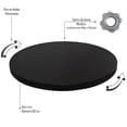 thumbnail image 3 of Charola Giratoria de madera, Lazy susan 60 cm Chocolate Hogare Charola Giratoria de madera, 3 of 6