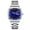 silver blue, variant on GUANQIN Men Calendar Week Multifunctional Vintage Wristwatch Analog Japan Automatic Mechanical Self-Wind Stylish Wrist Watch Steel or Leather Band Sapphire Waterproof Luminous Business Clock