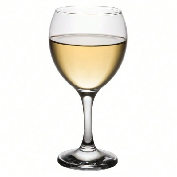 Set of 4 Classic Glass 8.75 fl oz Stemmed AllPurpose White Wine Goblets Clear