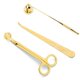 thumbnail image 1 of Candle Holder (3 Piece Set), Candle Wick Trimmer, Wick Dip, Safety Fire Extinguishing Stainless Steel Candle Accessory Set, 1 of 5
