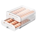 thumbnail image 4 of Dvkptbk Storage Rack Large Capacity Eggs for Refrigerator - Stackable 36-Grid Eggs Fresh Storage Box for Fridge, Eggs Storage Container Organizer Bin, White Plastic Storage Home & Garden, 4 of 9