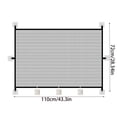 thumbnail image 3 of Leodye 1PCS No-Drill Home Pet Safety Fence, Isolation Net for Staircase and Entrance, Anti-Escape Barrier for s ands -43.3x28.34in, 3 of 6