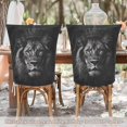 thumbnail image 5 of Decorative Chair Back Cover One Size x6 Chair Cover Dining Chair Slipcovers Chair Back Decoration Festival Chair Decoration Beautiful Tiled Lion, 5 of 6