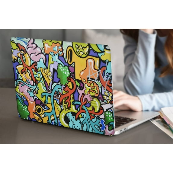 KSK KAISHEK for MacBook Pro 16" Case 2023 2022 2021 Rel. Model M2 A2780 & A2485 M1, Plastic Hard Shell Cover + Black Keyboard Cover, Painting A 0747