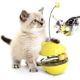 thumbnail image 1 of Jouet de Friandise pour Chat - Boule de Distribution Interactive - Jaune, 1 of 5