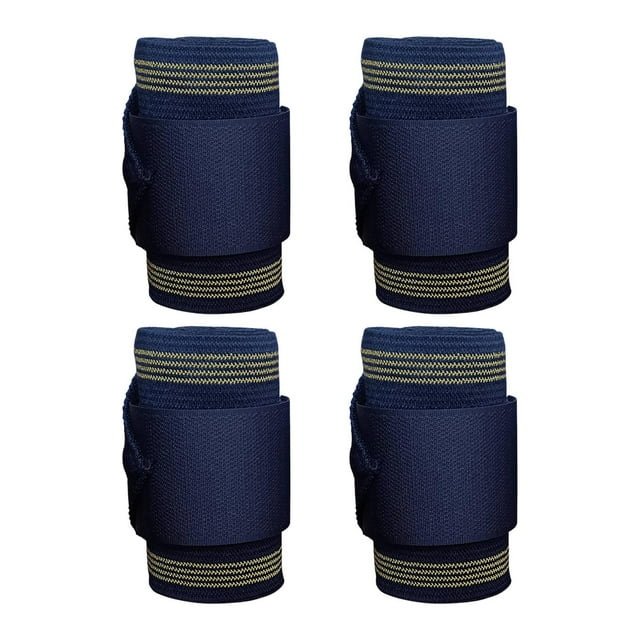 Juego de 4 Uds. de correas para piernas de caballo, mallas para caballos, envoltura para soporte de caballo, envolturas de protección para piernas, DYNWAVEMX Envolturas para patas de caballo