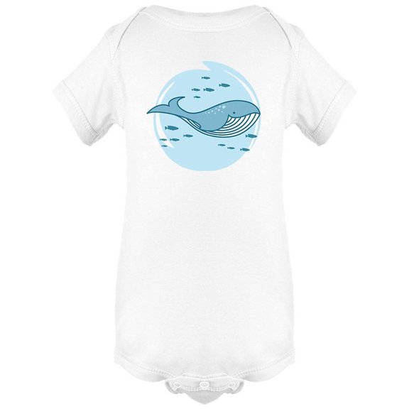 Cute Whale Cartoon Design Bodysuit Infant -Image by Shutterstock, 6 Months