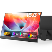 UPERFECT 15.6 1080p 60Hz IPS HDR Lightweight Monitor with Mini HDMI USB-C & Kickstand, Black