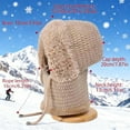thumbnail image 7 of 3 in 1 Beanie Hat with Scarf and Mask for Men & Women, Fleece Lined Ski Mask for Cold Weather, Snowboarding, Machine Washable Winter Face Mask, 7 of 7