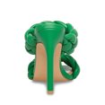 thumbnail image 5 of Steve Madden Kenley Green High Stiletto Heel Open Rounded Toe Heeled Sandals (Green, 8.5), 5 of 5