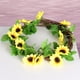 thumbnail image 4 of Corona de girasol artificial liwang 4pcs de flores artificiales, 4 of 5