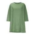 thumbnail image 5 of Womens Fall T Shirts Women's Tops Plus Sized Womens 3/4 Sleeve T Shirts Loose Fit Women's Blouses My Items Ordered, 5 of 9