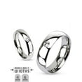 thumbnail image 3 of His and Her Stainless Steel 3pc Princess Wedding Ring Set and Men's Classic Band Women's Size 09 Men's 06mm Size 06, 3 of 6