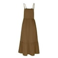 thumbnail image 4 of Birdeem Robe Chandail Patchwork Sans Manches à Col Rond pour Femmes avec Poches, 4 of 12