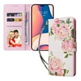 thumbnail image 6 of Phone Case for iPhone 16e, for iPhone 16e Wallet Case, PU Leather [RFID Blocking] [Wrist Strap] [Kickstand] Shockproof Cover for iPhone 16e, Rambling Rose, 6 of 6