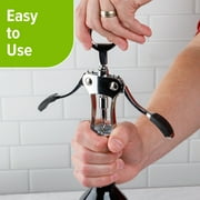 Prep Solutions Chrome Plated Winged Corkscrew & Bottle Opener