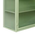 thumbnail image 4 of RONSHIN Modern Wall Cabinet With Glass Door Metal Storage Cabinet With Detachable Shelves For Entryway Living Room Bathroom Dining Room, 4 of 8