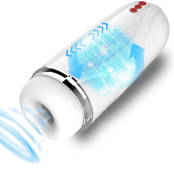 Male Masturbator Cup Adult Sex Toys for Men with 10 Vibrating & 5 Sucking Modes 3D Textured Automatic Masturbating Pocket Stroker