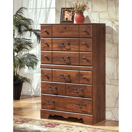 UPC 024052258462 product image for Ashley Timberline 5 Drawer Wood Chest in Warm Brown | upcitemdb.com