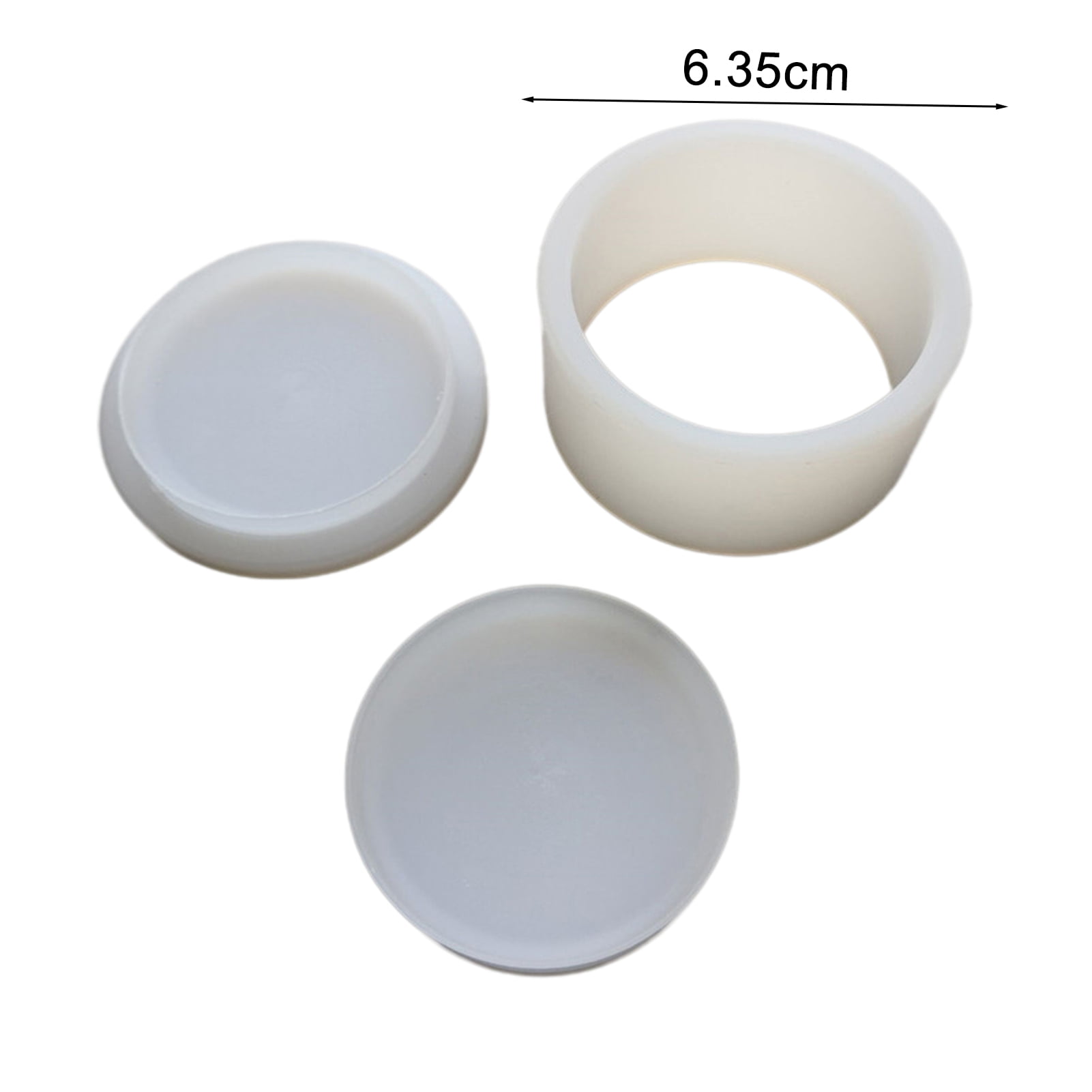 Tnobhg Doughnut Shaped Bath Soap Mold 3D Bath Salt Ball Mold Non-Stick 6.35CM/5.8CM Diameter Shampoo Press Bar Mold