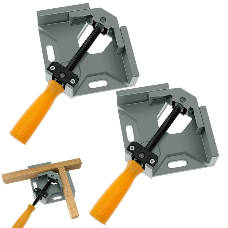 Adifare 2Pcs 90 Degree Right Angle Clamp Aluminium Alloy