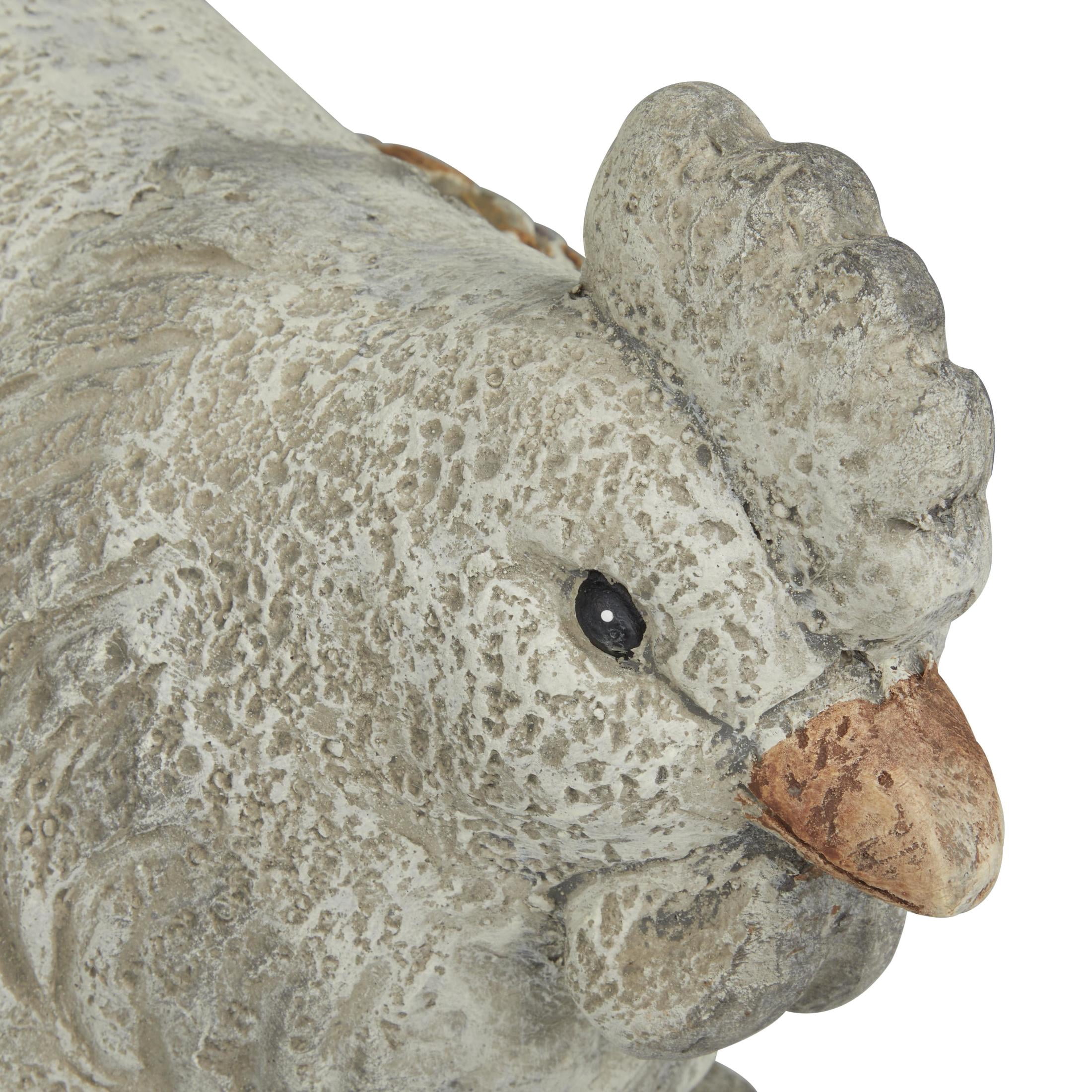 DecMode 13" Indoor Outdoor Chicken Garden Sculpture