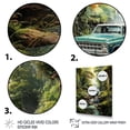 thumbnail image 3 of Designart "Enchanting Waterfall Green Pickup Truck Escape IV" Pickup Truck Canvas Print, 3 of 5