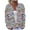 M Light Blue, variant on Auroural Ladies Sweaters Long Sleeve V-Neck Sweaters for Women Plus Size Cardigan Button Up Ladies' Casual Printed Knitted Cardigan with Button Up Jacket and Top