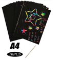 thumbnail image 1 of Rainbow Scraping Paper Art Set 10/20/50 Sheets Scratch it Off Paper Drawing Boards Sheet Colorful, 1 of 5