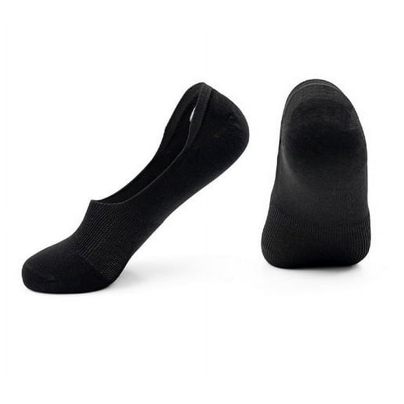 Nvzi -b 6 pairs of No Show Socks Womens - Non Slip Low Cut Ankle - Invisible Liner Socks for Casual & Formal Wear - Soft & Stretchable，Black，L（size：8-10.5）