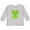 AC-Heather Grey, variant on Inktastic Cute Frog, Green Frog, Frog Princess, Crown Girls Long Sleeve Toddler T-Shirt