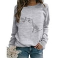 thumbnail image 4 of Chandail en Molleton Décontracté pour Femmes Imprimé Halloween Col Rond Manches Longues Ample Confortable Mode Automne, 4 of 5