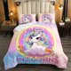 thumbnail image 1 of Juego de Cama Unicornio para Niñas Juego de Cama Unicornio Floral para Niñas, 1 of 6