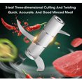 thumbnail image 3 of Mini Electric Food Processor, Vegetable Chopper, 1.6 cup, 250ml Capacity, USB Rechargeable, Kitchen Gadget,, 3 of 9