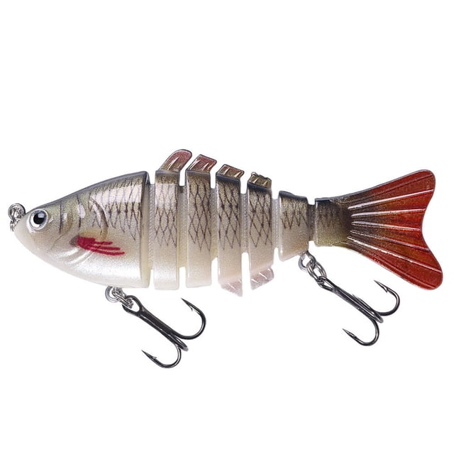 Señuelos de pesca hundidos Wobblers cebo artificial multiarticulado (B)