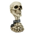 thumbnail image 3 of Shackled Skeleton Hand Holding Skull with LED Eyes With Morphing Skulls Figurine, 3 of 10