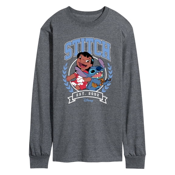 Disney - Stitch Collegiate Group Men's Long Sleeve Graphic T-Shirt