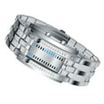 thumbnail image 1 of Reloj Binario Para Hombres Reloj Binario Binario Digital Reloj Binario Con Luz De Fondo Azul Movimiento De Cuarzo Japonés 50m Resistente Al Agua Para Hombres Padres Novios, 1 of 7