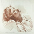 thumbnail image 2 of Jean-Baptiste Lucien 15x15 Gold Ornate Wood Frame and Double Matted Museum Art Print Titled - Head of a Young Woman Asleep (1787-1795), 2 of 4